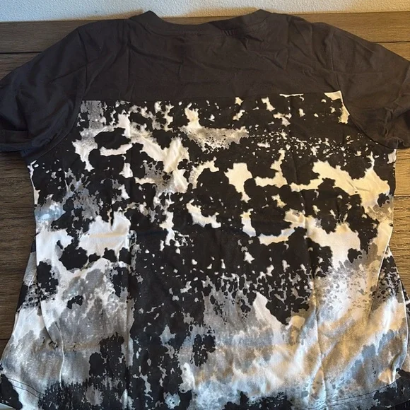 NWT [adidas] Kansas Jayhawks NCAA Tie-Dye Graphic Short-Sleeve T-Shirt Women’s L - Picture 7 of 10